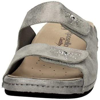 RIPOSELLA Zapatillas Sandalo Mujer 9511 Cuero Plata Original PE 2020