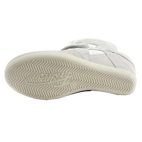 Rismart Mujer Zapatos Formal Oculto Tacón Cuña Gamuza Tela Zapatillas (Gris,EU37)