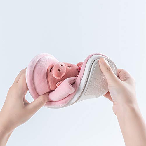 RL Cerdito Pareja Invierno Dibujos Animados Encantador Interior Hembra Zapatillas De AlgodóN Mantener Caliente Antideslizante Masculino Zapatillas De Pelo,02,38/39