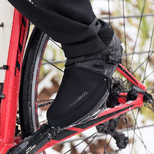 ROCKBROS Cubrezapatillas Cubrebotas Térmico para Ciclismo con Protección para Otoño e Invierno