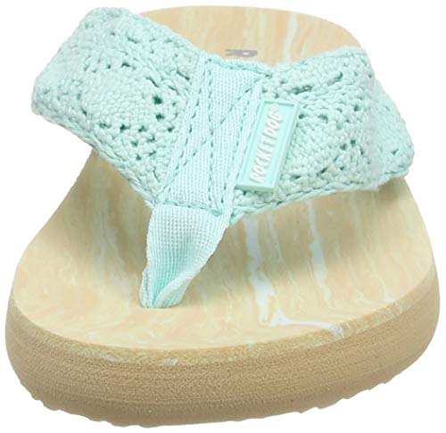 Rocket Dog Adios, Chanclas Mujer, Ganchillo Menta, 35 EU