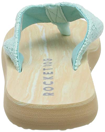 Rocket Dog Adios, Chanclas Mujer, Ganchillo Menta, 35 EU