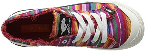 Rocket Dog Jazzin, Zapatillas para Mujer, Rojo Red Eden Stripe, 36 EU