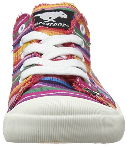 Rocket Dog Jazzin, Zapatillas para Mujer, Rojo Red Eden Stripe, 36 EU
