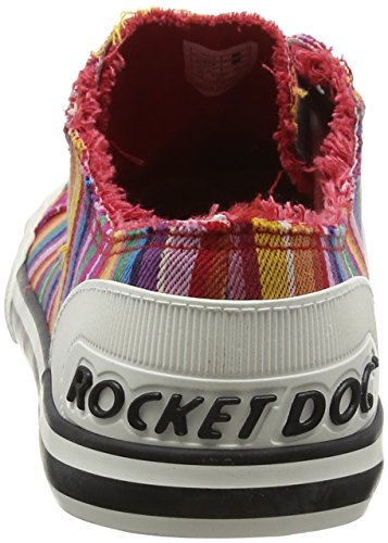 Rocket Dog Jazzin, Zapatillas para Mujer, Rojo Red Eden Stripe, 39 EU