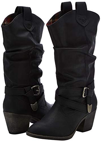 Rocket Dog Sidestep, Botas Camperas Mujer, Negro, 39 EU