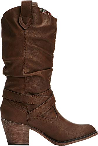 Rocket Dog Sidestep - Botas para mujer, Marrón (Chocolate), 37