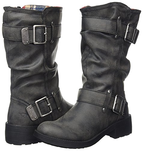 Rocket Dog Trumble, Botas de Motorista Mujer, Negro-Schwarz (Black AG7), 40 EU
