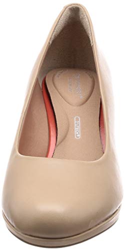 Rockport Total Motion Leah Pump, Zapatos de tacón con Punta Cerrada Mujer, Beige (Neutral Beige 004), 40 EU
