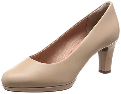 Rockport Total Motion Leah Pump, Zapatos de tacón con Punta Cerrada Mujer, Beige (Neutral Beige 004), 40 EU