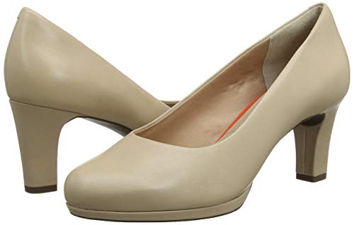 Rockport Total Motion Leah Pump, Zapatos de tacón con Punta Cerrada Mujer, Beige (Neutral Beige 004), 40 EU