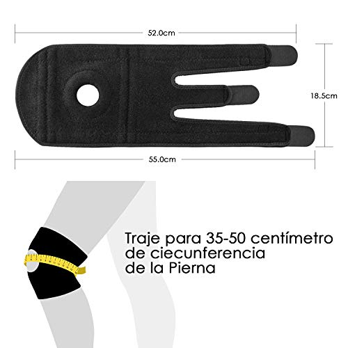Rodilleras Deportivas Ajustable Transpirable 2pcs Rodillera Menisco y Ligamentos Neopreno Apoyo de la Rodilla Adecuado para Correr Crossfit Caminar y Otras Actividades al Aire Libre