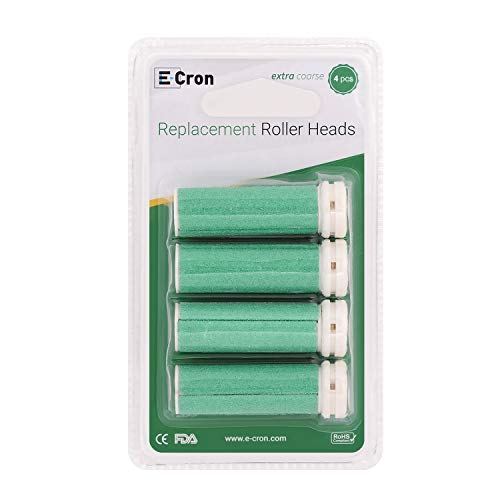 Rodillos de repuesto E-Cron compatible con Emjoi Micro-Pedi eliminador de asperezas duras 4 recambrio.