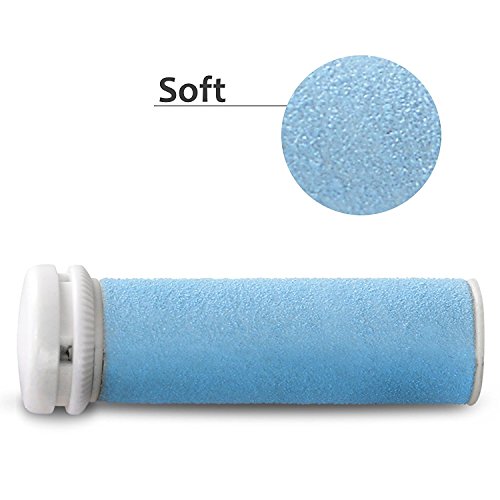 Rodillos de repuesto E-Cron compatible con Emjoi Micro-Pedi eliminador de asperezas duras y suaves, 8 recambrio.