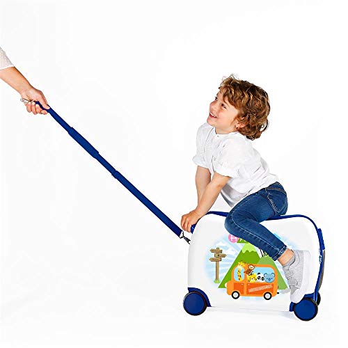 Roll Road Little Me Maleta Infantil Multicolor 50x38x20 cms Rígida ABS Cierre combinación 34L 2,1Kgs 4 Ruedas Equipaje de Mano