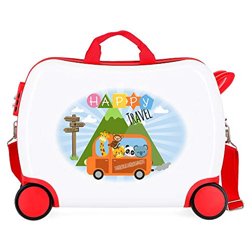 Roll Road Little Me Maleta Infantil Multicolor 50x38x20 cms Rígida ABS Cierre combinación 34L 2,1Kgs 4 Ruedas Equipaje de Mano