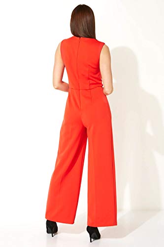 Roman Originals - Mono sin mangas con detalle de plisado para mujer, vestido largo en general, todo en uno, ideal para bodas, invitados, día de la carrera