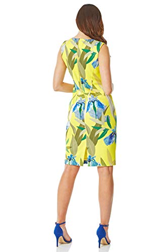 Roman Originals Vestido de buceo con estampado floral para mujer, para noche, ocasión especial, fiesta, noche, boda, invitada, madre de la novia, vestido bodycon