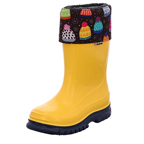 Romika Snowcap, Botas de Agua Unisex Niños, Multicolor (Gelb-Kombi 801 801), 34 EU
