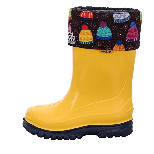 Romika Snowcap, Botas de Agua Unisex Niños, Multicolor (Gelb-Kombi 801 801), 34 EU