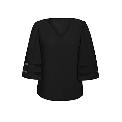 Ropa Camisetas Mujer,ZODOF Camisas Mujer Verano Elegantes Strapless Encaje Casual Tallas Grandes Camisetas Mujer Manga Corta Camiseta Blusas Tops para Mujer Fiesta en la Playa