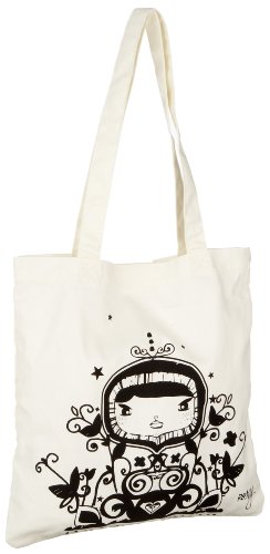 Roxy - Bolso al hombro de tela para mujer, color blanco, talla onesize