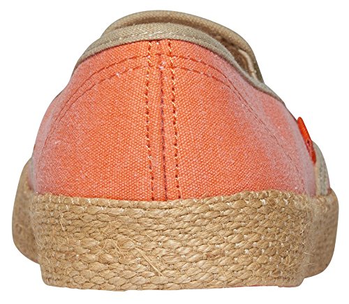 Roxy Damen Redondo Jute Slip On Shoes, Zapatillas Mujer, TNG Orange Tangerine, 39 EU