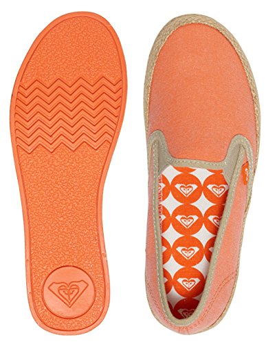 Roxy Damen Redondo Jute Slip On Shoes, Zapatillas Mujer, TNG Orange Tangerine, 39 EU