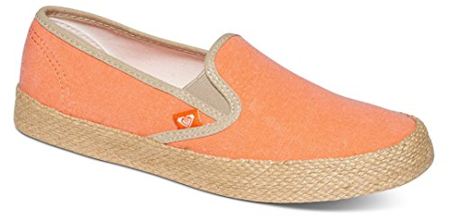 Roxy Damen Redondo Jute Slip On Shoes, Zapatillas Mujer, TNG Orange Tangerine, 39 EU