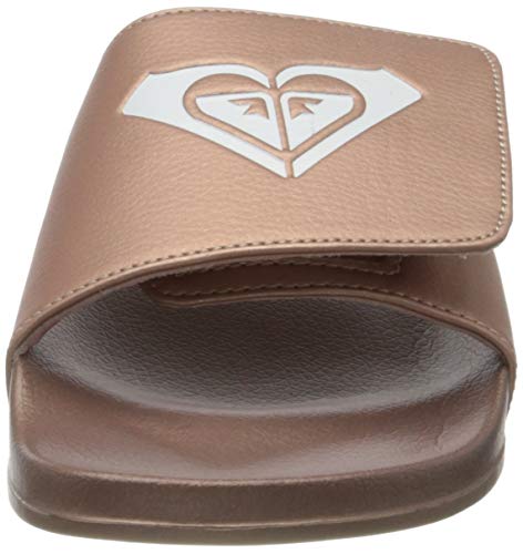 Roxy Slippy Slide, Zapatos de Playa y Piscina para Mujer, Rosa (Rose Gold Rsg), 36 EU