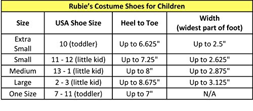 Rubie's Costume Sandalias con purpurina para niños -  Multi -  S