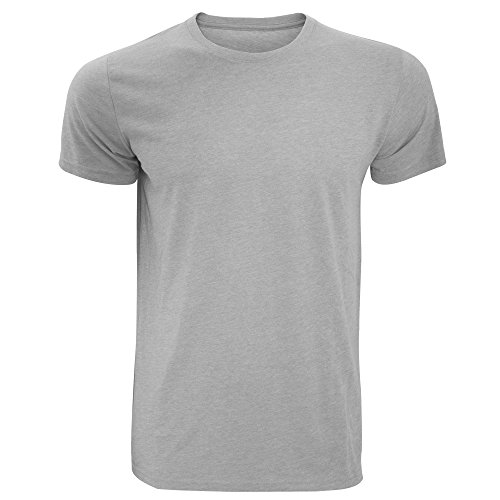 Russell - Camiseta básica Entallada de Manga Corta para Hombre - Verano/Playa/Piscina (2XL) (Amarillo Mezcla)
