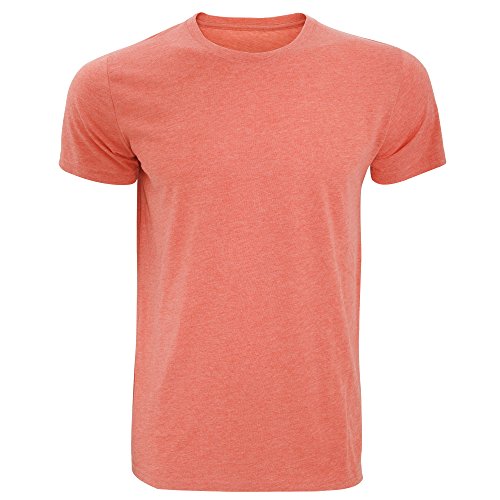 Russell - Camiseta básica Entallada de Manga Corta para Hombre - Verano/Playa/Piscina (2XL) (Amarillo Mezcla)