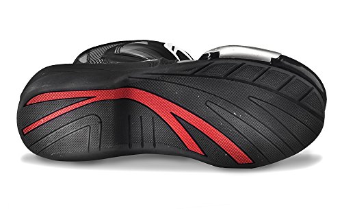 RWX-6 LADY BLACK, Botas de cuero para motocicleta de verano para mujeres (Negro, 36)