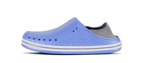 S-ROX WORKTEAM - Zueco Ultraligero, ergonómico, en plástico EVA. Anatómico con cámara y Sistema de ventilación. Talón Cubierto. Resistente a los t Unisex Celeste 38/39