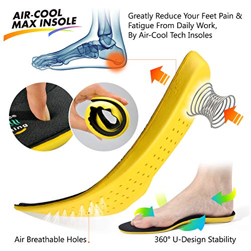 SAFETOE Zapatos de Seguridad Hombres - L7388 Calzado Seguridad con Puntera de Fibra de Vidrio Ultra-Ligeras