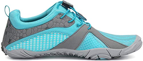 SAGUARO Barefoot Zapatillas de Trail Running Hombre Mujer Zapatillas Ligeros de Secado Rápido para Playa Beach Surf Mar Piscina Río Yoga Cycling Deportes Acuáticos,SC Azul 40 EU