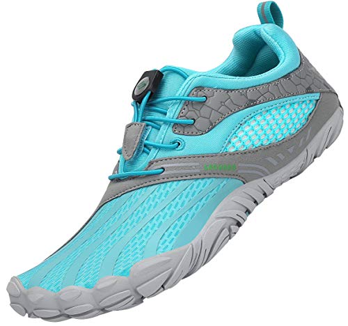 SAGUARO Barefoot Zapatillas de Trail Running Hombre Mujer Zapatillas Ligeros de Secado Rápido para Playa Beach Surf Mar Piscina Río Yoga Cycling Deportes Acuáticos,SC Azul 40 EU