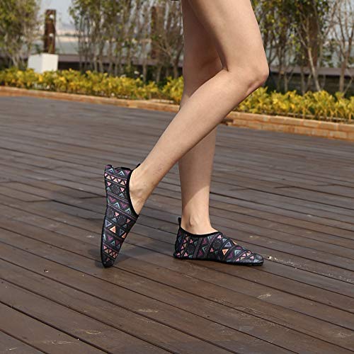 SAGUARO Hombre Mujer Zapatos de Agua Playa Escarpines Zapatillas de Deportes Acuáticos Buceo Surf Snorkel Yoga Piscina, Morado 36/37