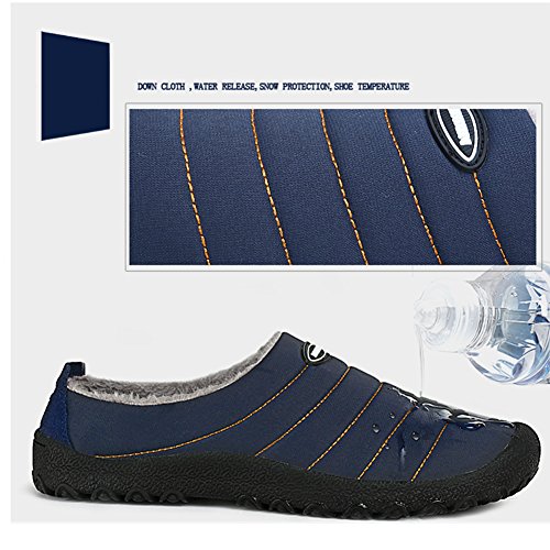 SAGUARO® Invierno Al Aire Libre Zapatillas Caliente Slippers Interior Suave Algodón Zapatilla Mujer Hombres Casa Zapatos, Amarillo 46