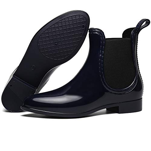 SAGUARO® Mujer Botas de Lluvia Festival Botas de Agua Muy Ligera Azul 40