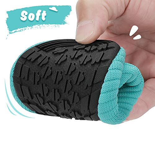 SAGUARO Zapatillas de Estar por Casa Zapatillas de Niños Niñas Antideslizantes Calcetines Zapatillas de Punto Interior Exterior Pantuflas Infantiles, Cielo Azul, 36/37 EU