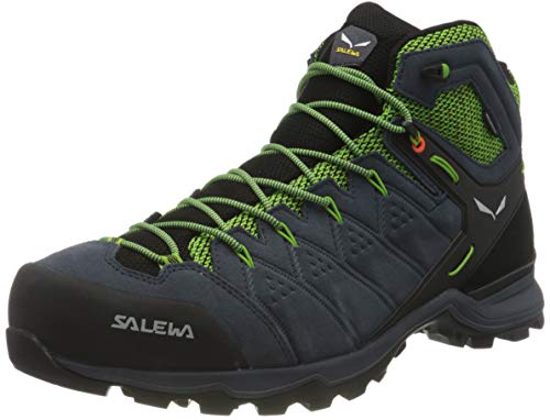 Salewa MS Alp Mate Mid Waterproof, Botas de Senderismo Hombre, Azul (Ombre Blue/Pale Frog), 43 EU