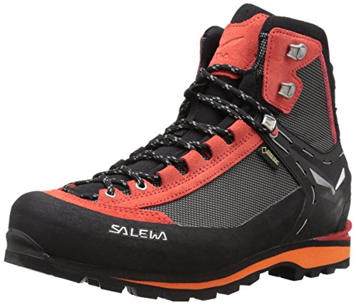 Salewa MS Crow Gore-TEX, Botas de Senderismo Hombre, Negro (Black/Papavero), 44.5 EU