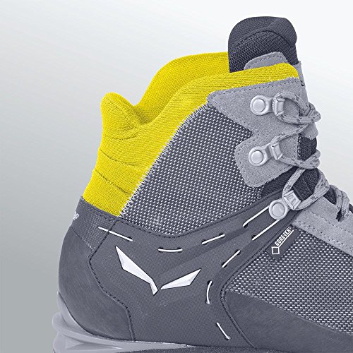 Salewa MS Crow Gore-TEX, Botas de Senderismo Hombre, Negro (Black/Papavero), 44.5 EU