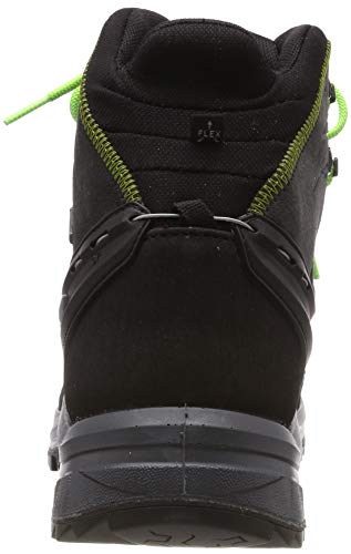Salewa MS Hike Trainer Mid Gore-TEX, Botas de Senderismo Hombre, Negro (Black Out/Green), 46 EU