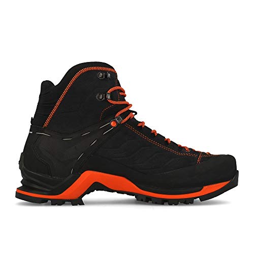 Salewa MS Mountain Trainer Mid Gore-TEX, Botas de Senderismo Hombre, Gris (Asphalt/Fluo Orange), 44 EU