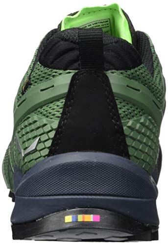 Salewa MS Wildfire Gore-TEX, Zapatos de Senderismo Hombre, Azul (Myrtle/Fluo Green), 42 EU