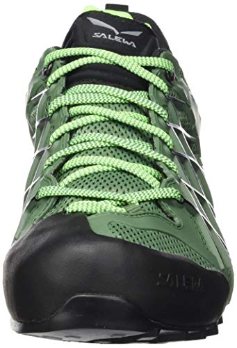 Salewa MS Wildfire Gore-TEX, Zapatos de Senderismo Hombre, Azul (Myrtle/Fluo Green), 42 EU
