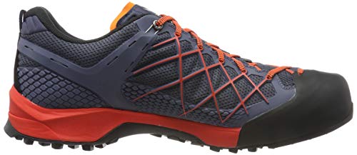 Salewa MS Wildfire Gore-TEX, Zapatos de Senderismo Hombre, Azul (Ombre Blue/Fluo Orange), 42.5 EU